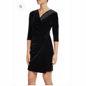 NWT Anatomie Marine black velvet cocktail dress